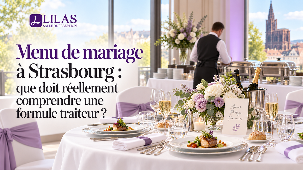 Menu de mariage à Strasbourg : que doit réellement comprendre une formule traiteur ?