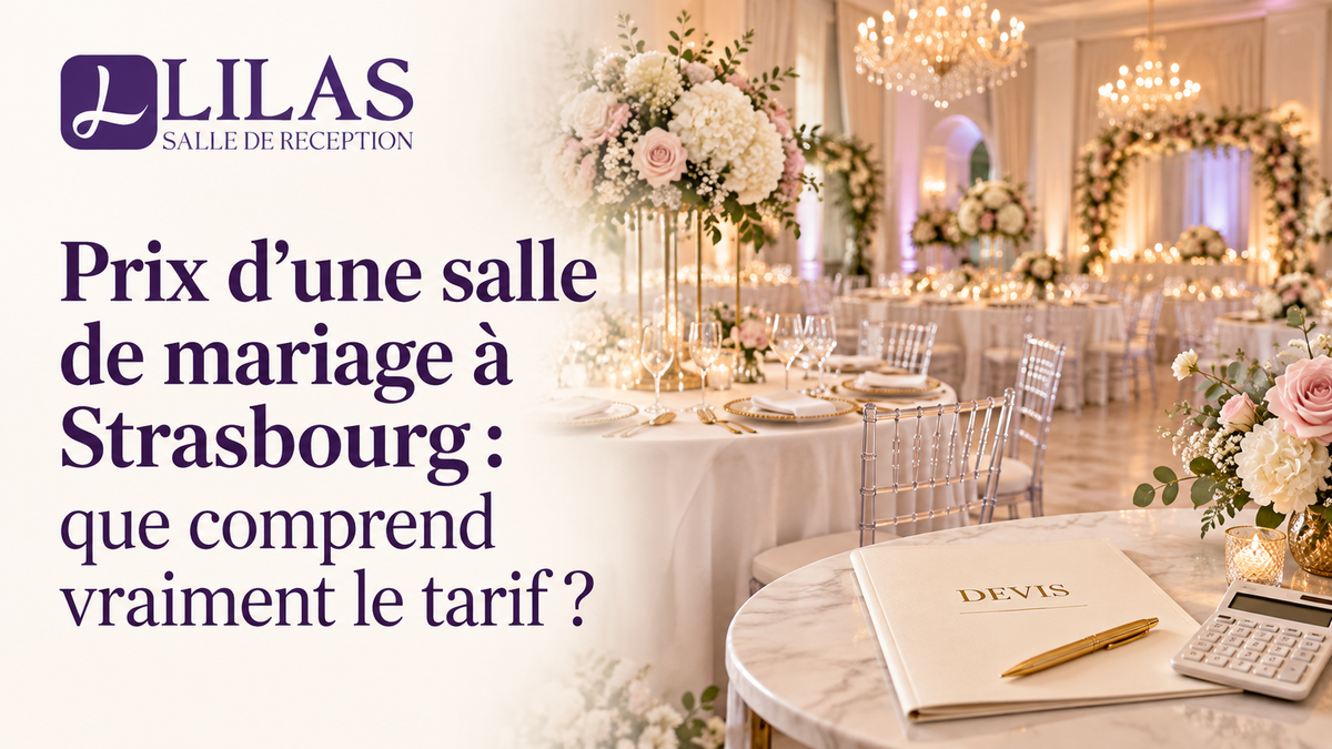 Prix d’une salle de mariage à Strasbourg : que comprend vraiment le tarif ?